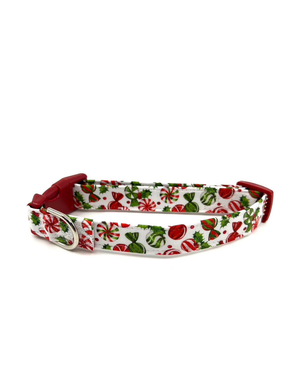 Peppermint Pup Christmas Dog Collar