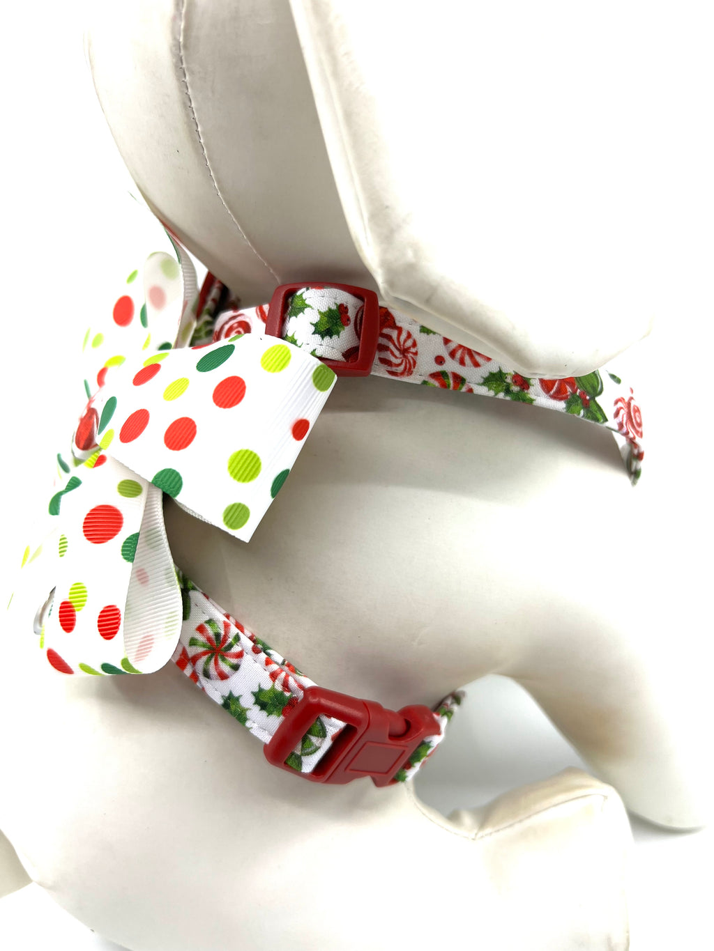 Peppermint Twist Adjustable Dog Harness