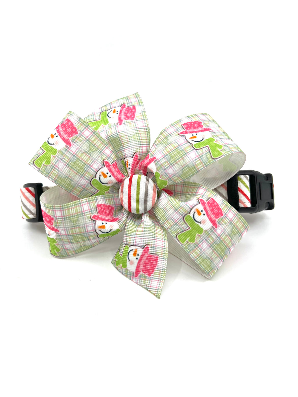 Candy Cane Stripe Christmas Dog Collar