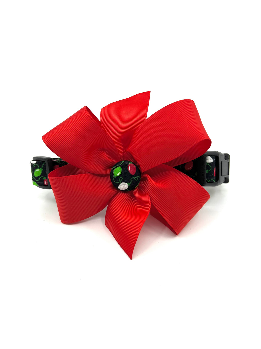 Merry & Bright Christmas Lights Dog Collar