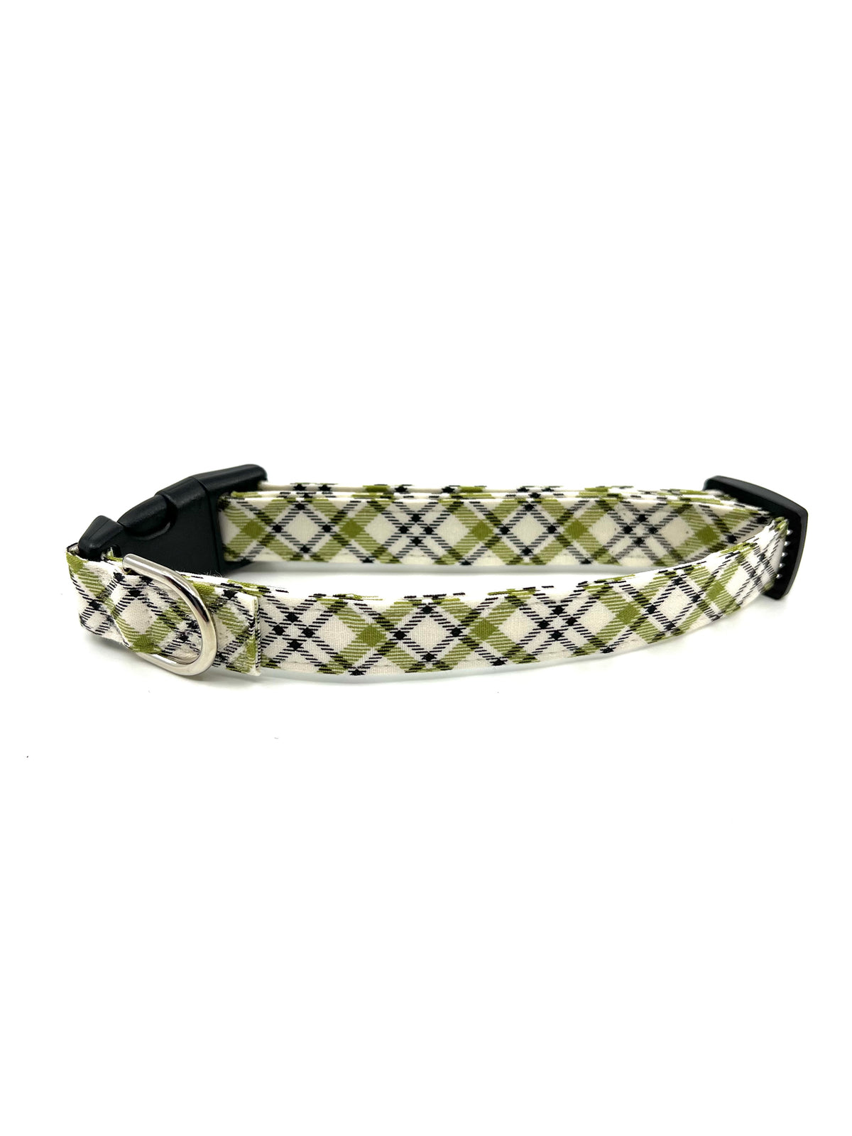 Evergreen Plaid Dog Collar