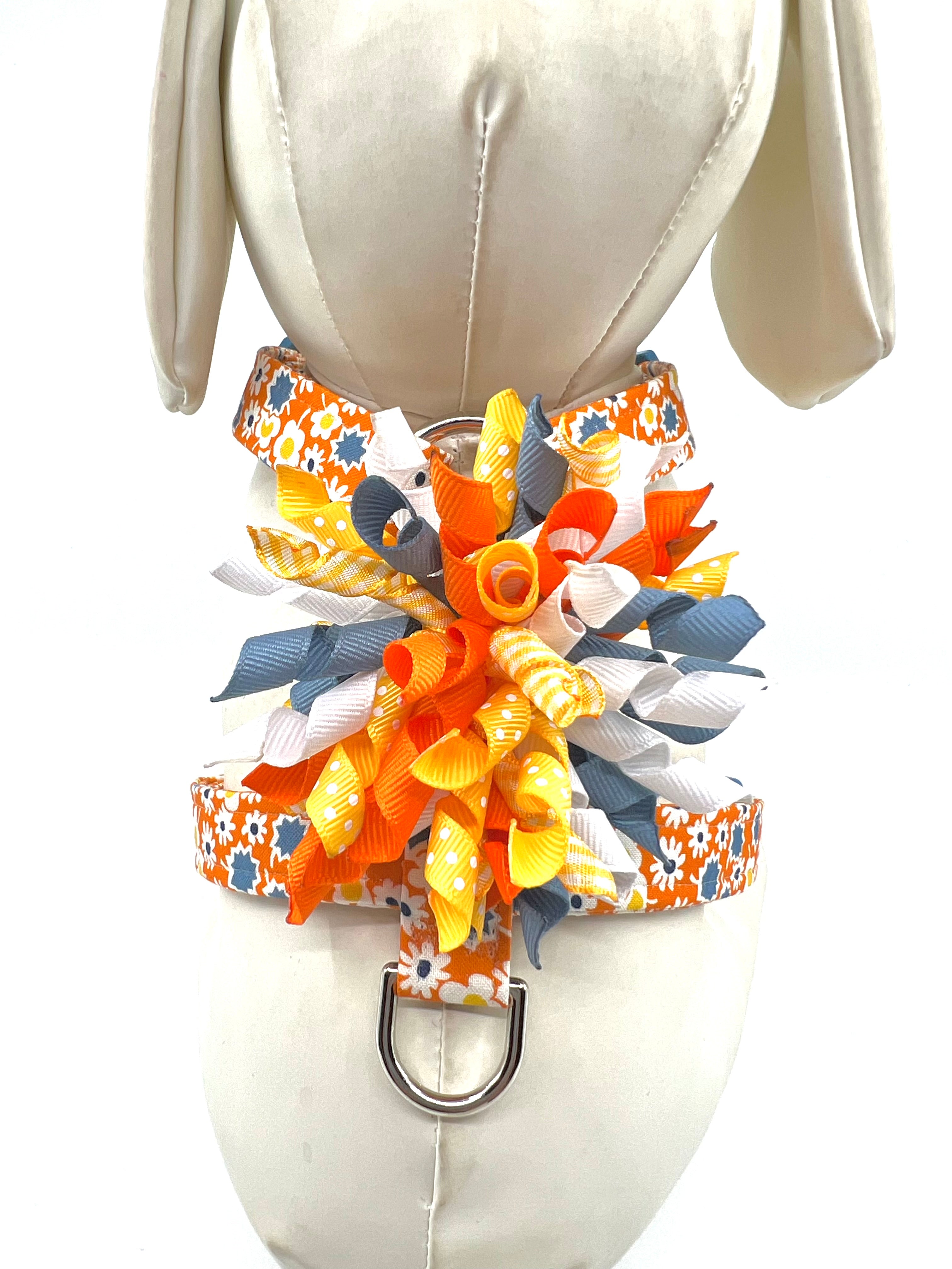 Autumn Daisy Adjustable Dog Harness