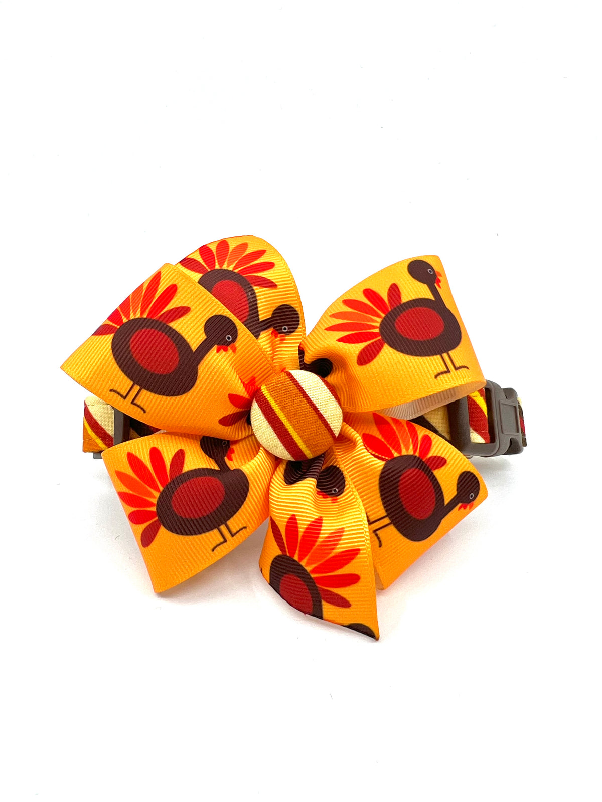 Turkey Time Thanksgiving Dog Collar