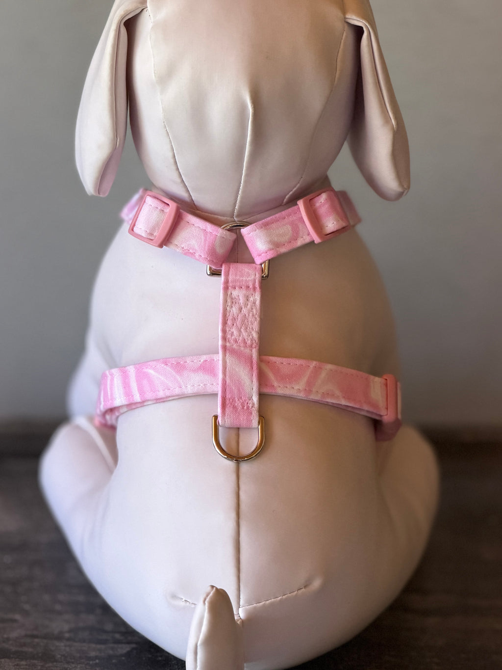 Pink Watercolor Dog Harness