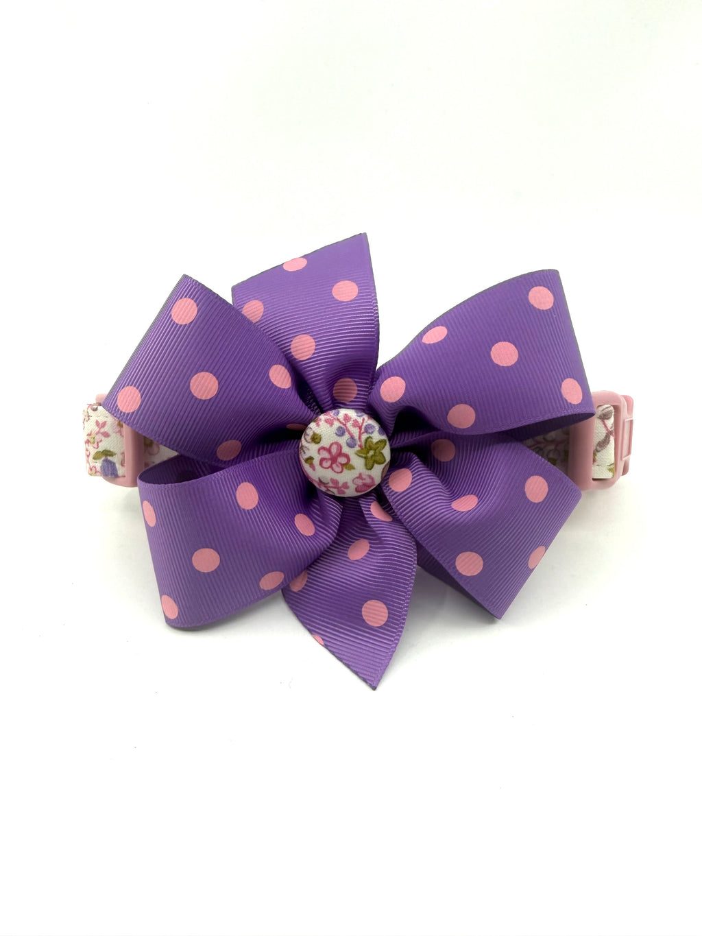 Pink Garden Party Floral Dog Collar