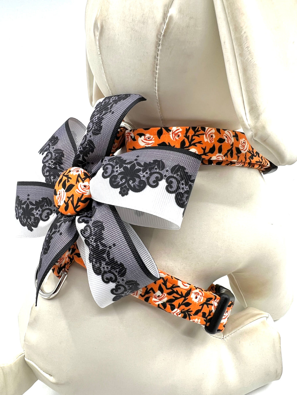 Haunted Roses Adjustable Dog Harness