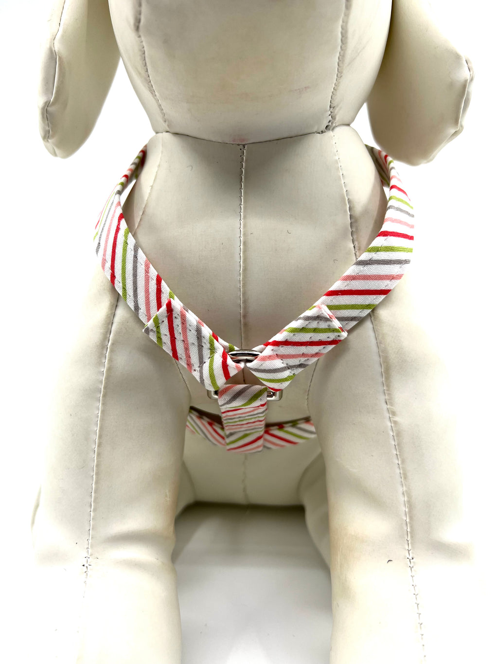 Candy Cane Stripe Adjustable Dog Harness