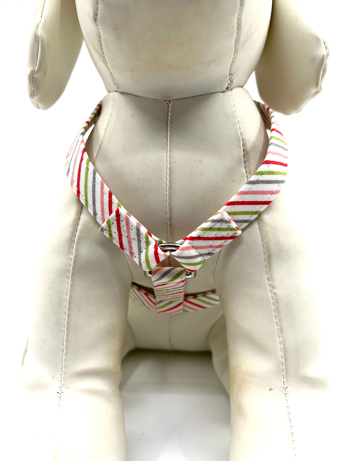 Candy Cane Stripe Adjustable Dog Harness
