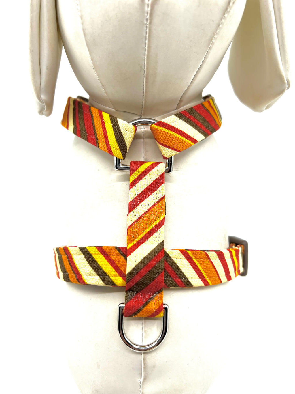 Autumn Harvest Stripe Adjustable Dog Harness