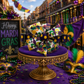 Mardi Gras Masquerade Dog Collar