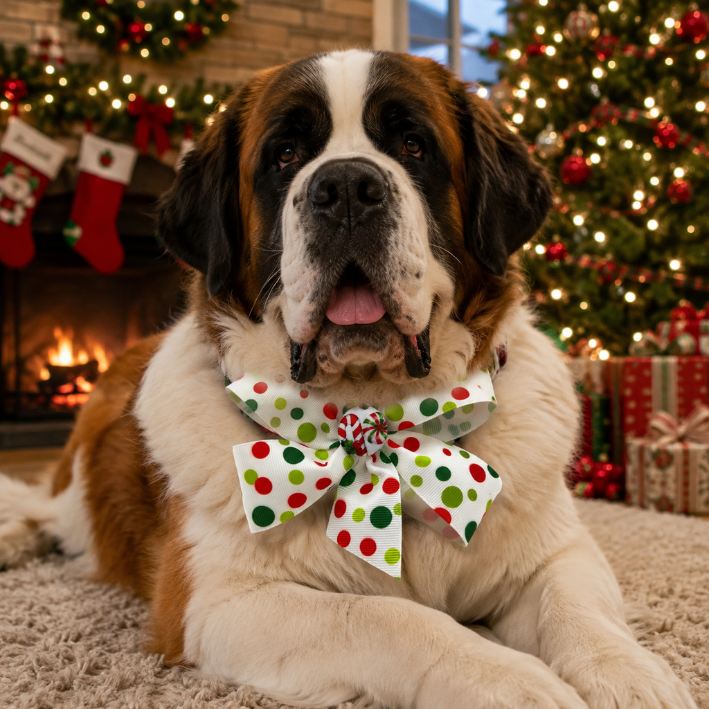 Peppermint Pup Christmas Dog Collar