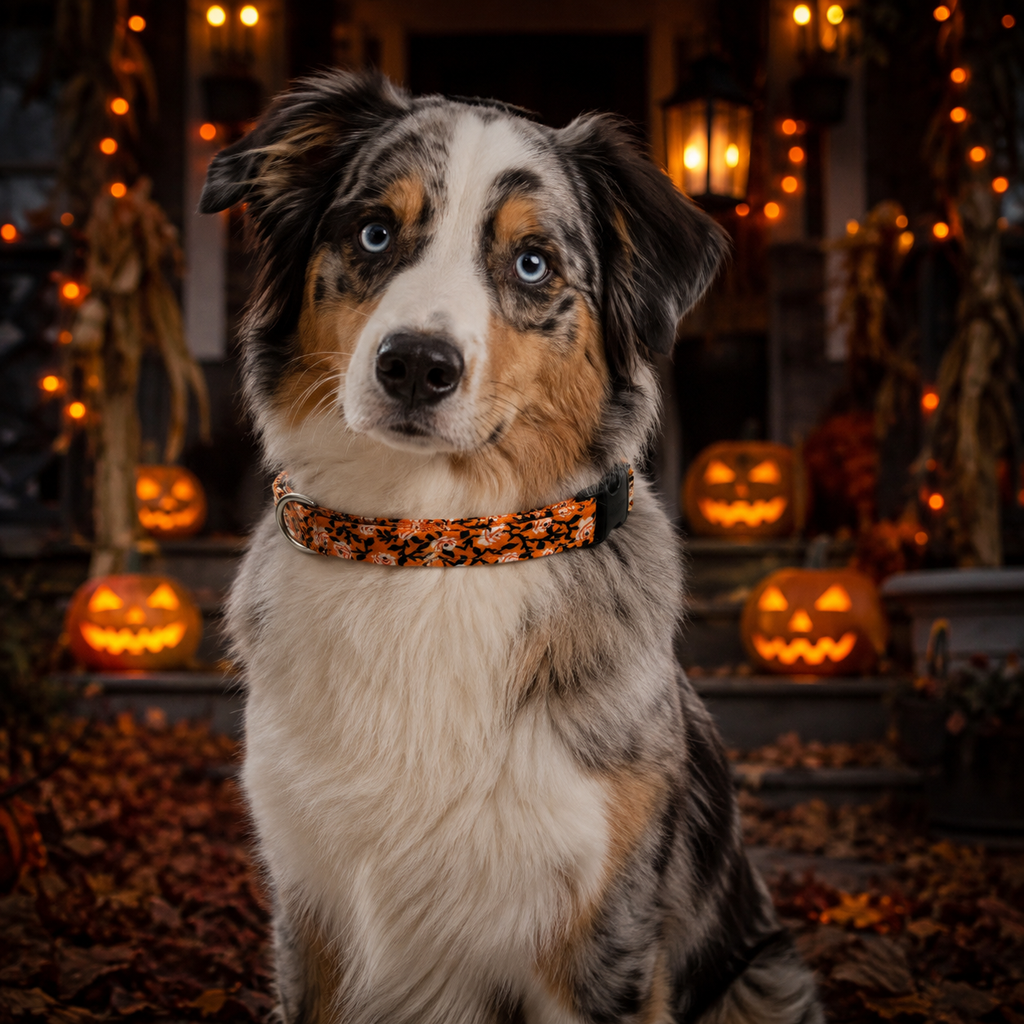 Midnight Garden Halloween Dog Collar