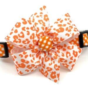 Orange Check with Optional Bows