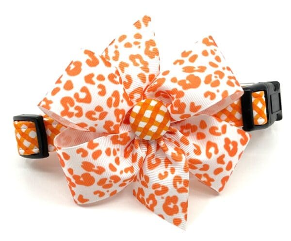 Orange Check with Optional Bows