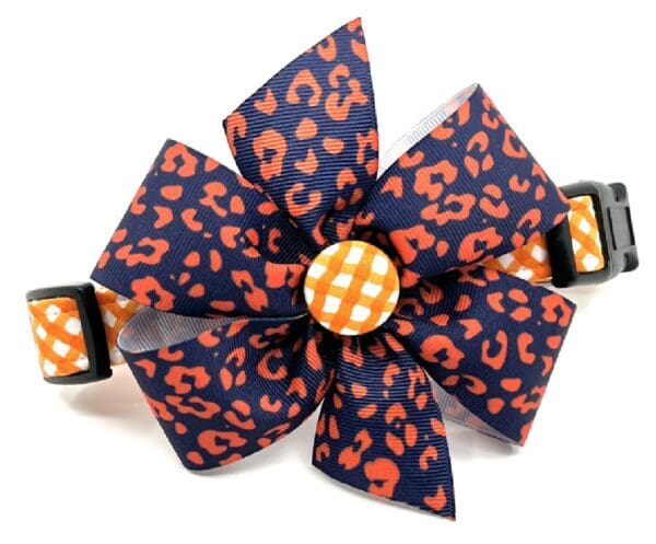 Orange Check with Optional Bows