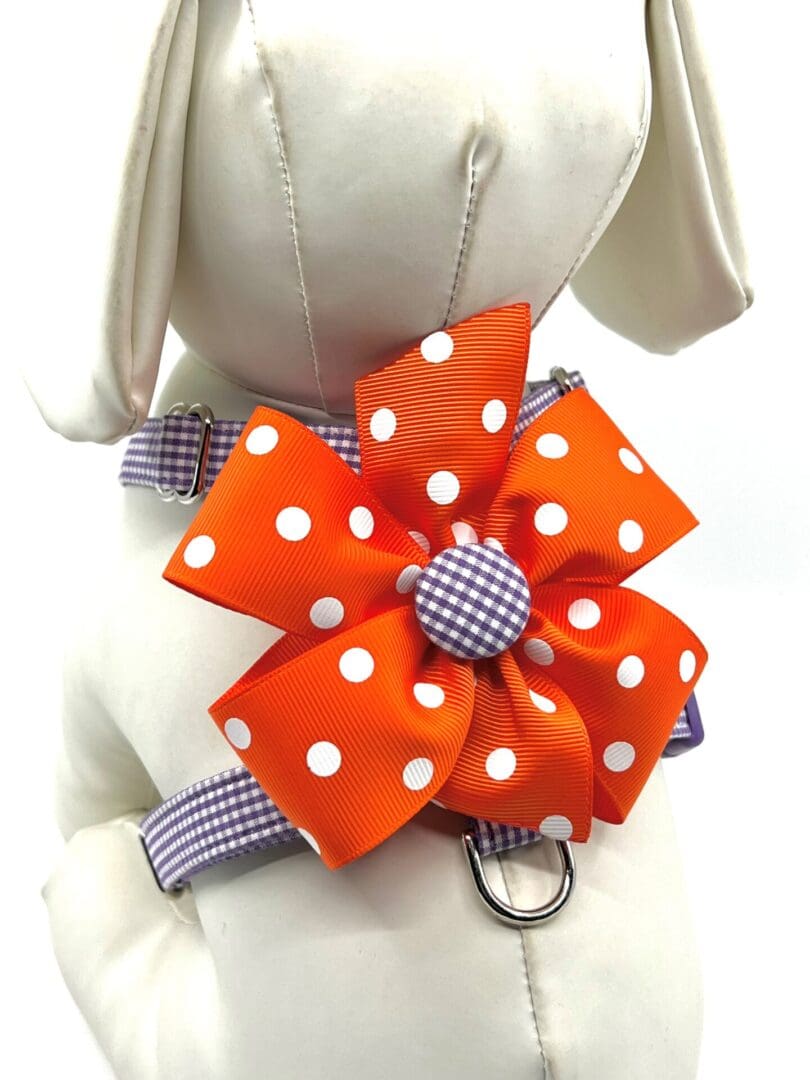 Purple Gingham Optional Bow Choices Style Harness