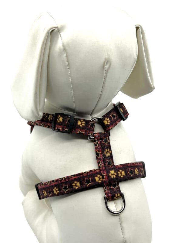 Burgundy Style Paws Harness
