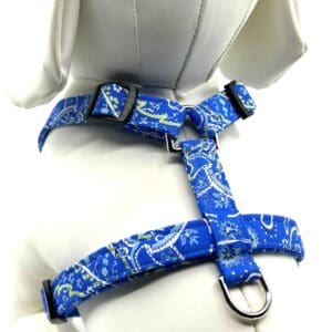 Blue Paisley Style Harness