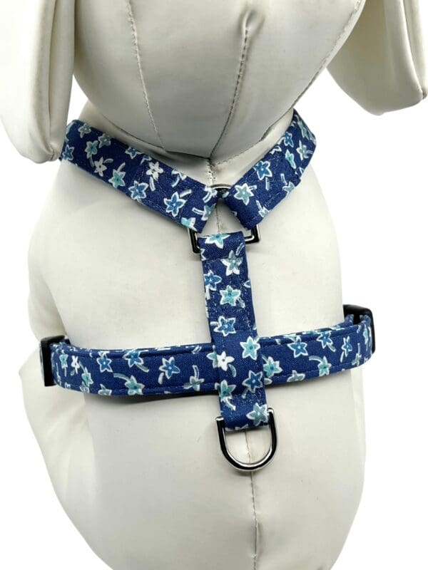 Blue Teal Floral Style Harness
