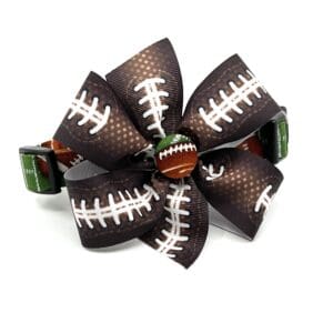 Football And Field Collar Bow