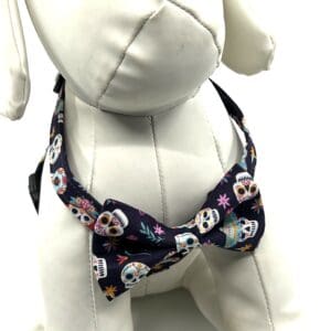 Day Of The Dead- Style Harness Bow Tie
