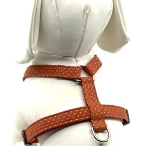 Burnt Orange And Gold Dots Style Harness
