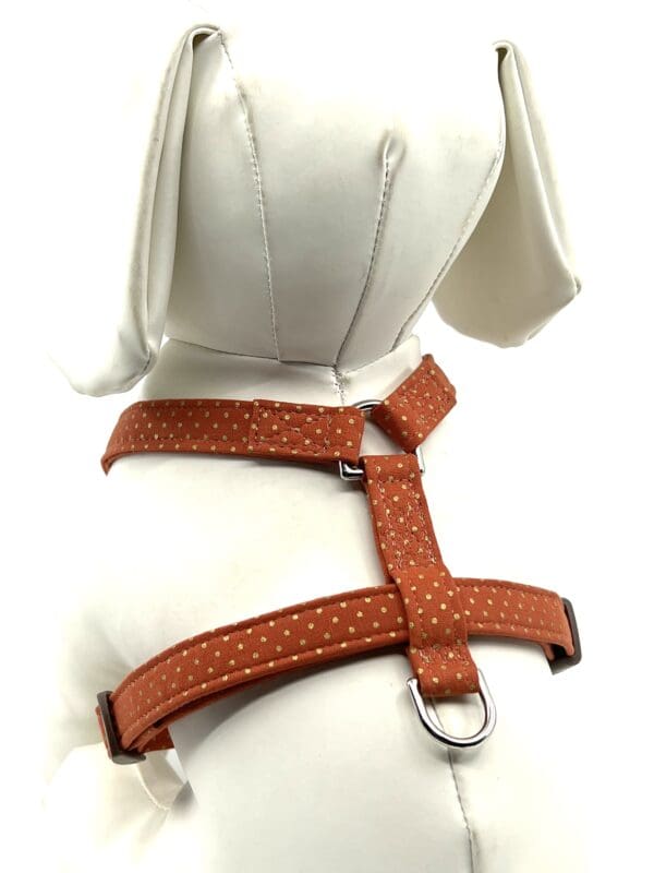 Burnt Orange And Gold Dots Style Harness