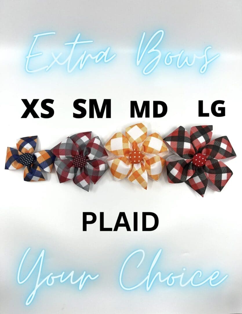 Extra Bows YourChoice Plaid Bows