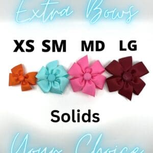 Extra Bows Your Choice Solid Bows