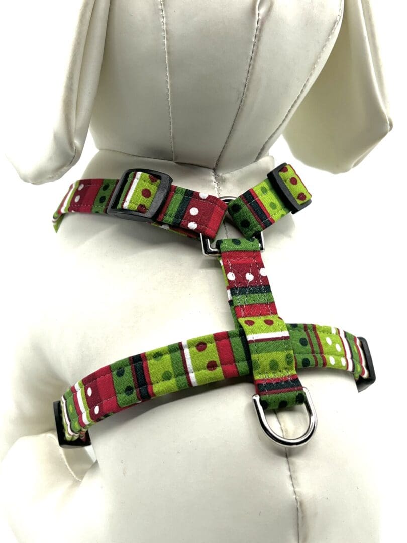Christmas Stripes And Dots Style Harness