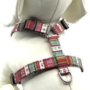 Christmas Stripes And Holly Style Harness