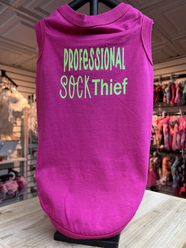 Professional sock thief dog shirt.