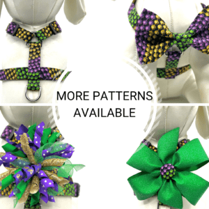 A series of four different patterns for dog collars.