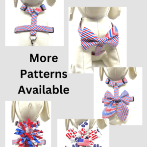 Patriotic dog harnesses - more patterns available.