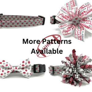 A variety of patterns are available for dog collars.