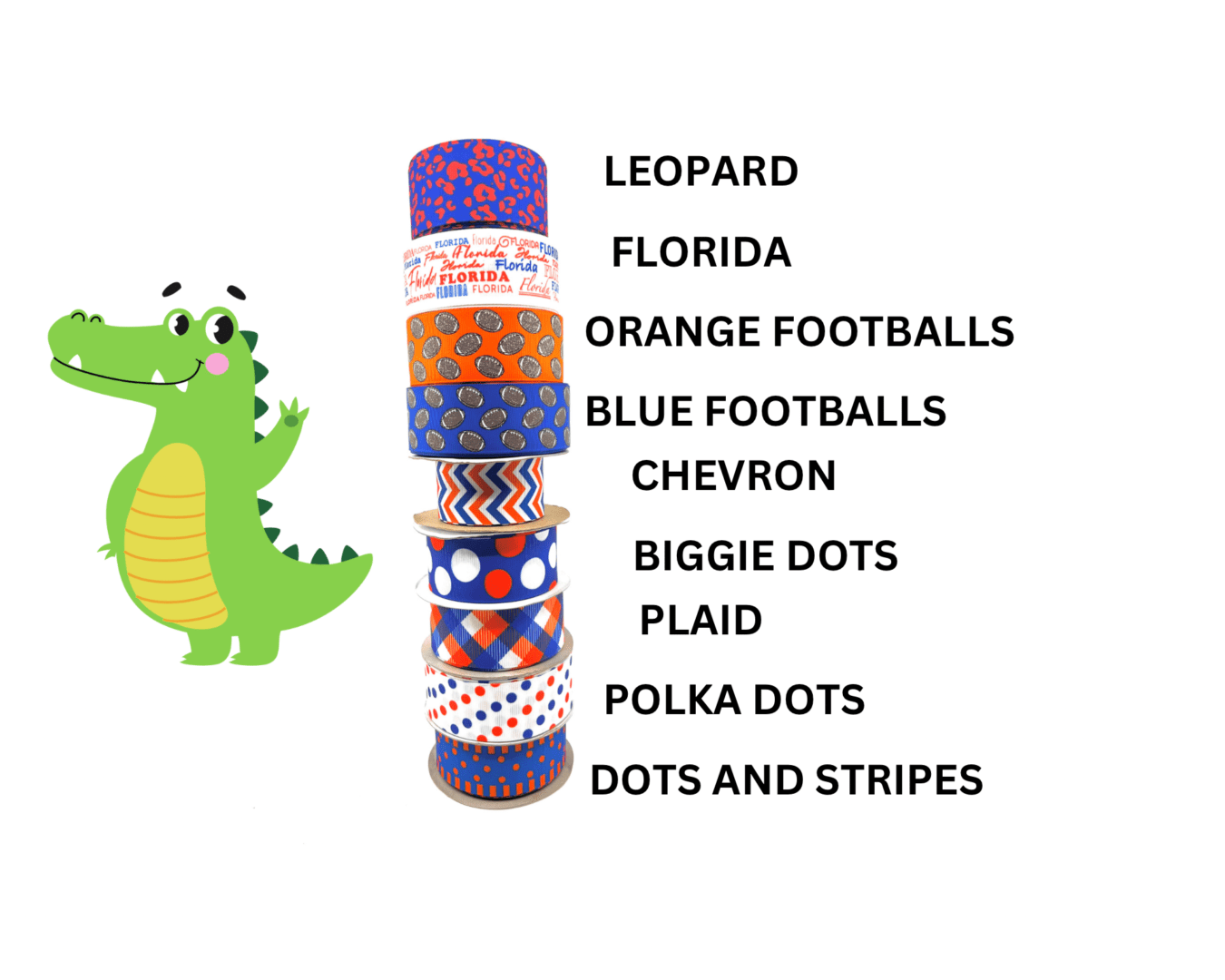 A picture of the florida gators and their colors.