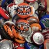 A pile of buttons that are sitting on top of each other.