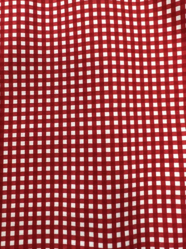 A red and white checkered pattern is shown.