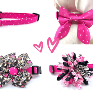 A collage of different bows.