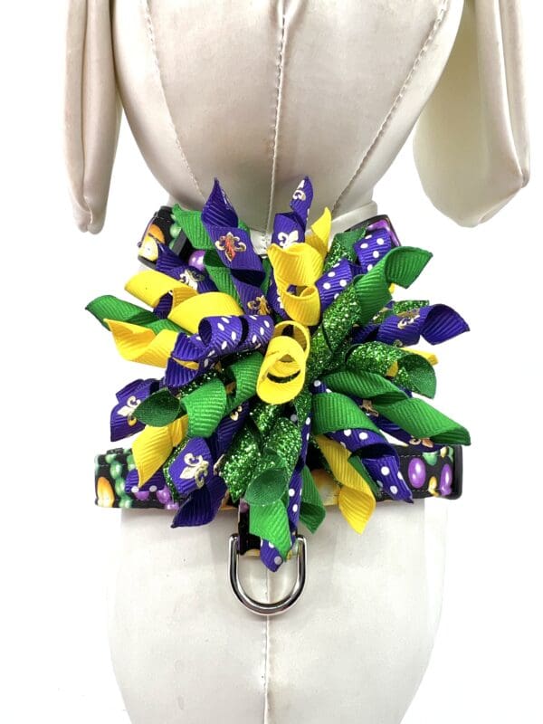 New orleans mardi gras dog collar.