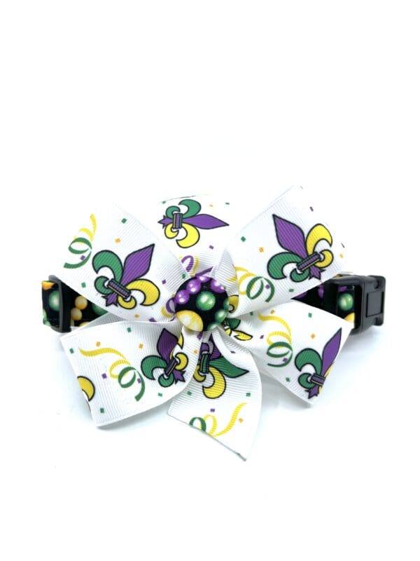 New orleans mardi gras dog collar.