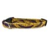 Football Baseball Inspired Louisiana Collar- Your choice of Patterns- Add on Removable Bow- Bow Tie or Korker Bow- Complimentary Team Button Offered - Image 5