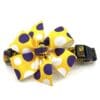Football Baseball Inspired Louisiana Collar- Your choice of Patterns- Add on Removable Bow- Bow Tie or Korker Bow- Complimentary Team Button Offered - Image 8