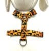 Halloween Pumpkins and Paw Orange and Black Harness- Add on Removable Bow- Bow Tie- Bat Wings - Image 2
