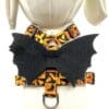 Halloween Pumpkins and Paw Orange and Black Harness- Add on Removable Bow- Bow Tie- Bat Wings - Image 5