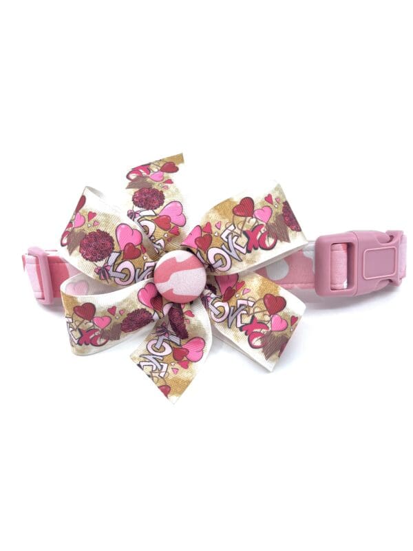 Pink Camo Dog Collar- Add on Removable Bow or Korker Bow - Image 4