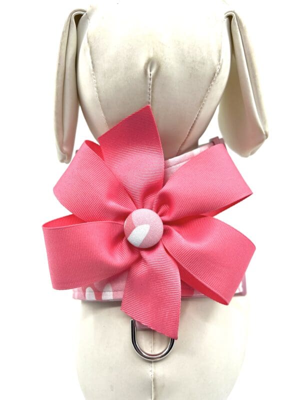 Pink Camo Dog Harness- Add on Removable Bow or Korker Bow - Image 4