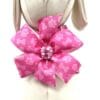 Valentine Pink Hologram Hearts Dog Harness- Add on Removable Bow or Korker Bow - Image 4
