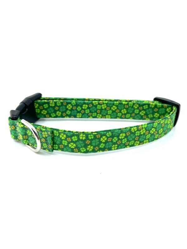 St. Patrick Clover Green Dog Collar- Add on Removable Bow- Bow Tie - Image 2