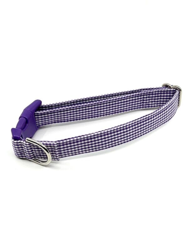 Purple Gingham Collar